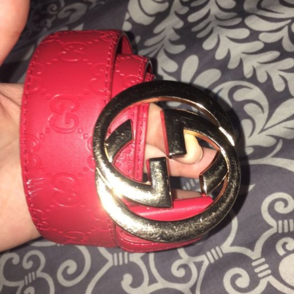 Red Gucci Belt